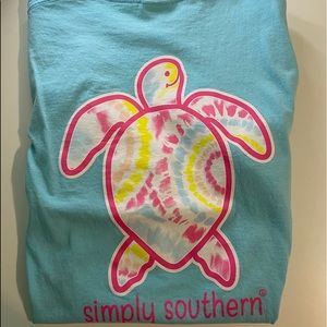Light Blue Simply Southern Tee